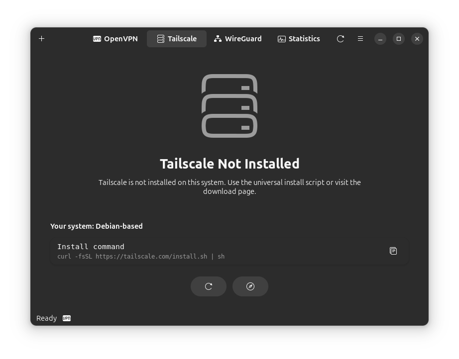 VPN Manager Tailscale integration